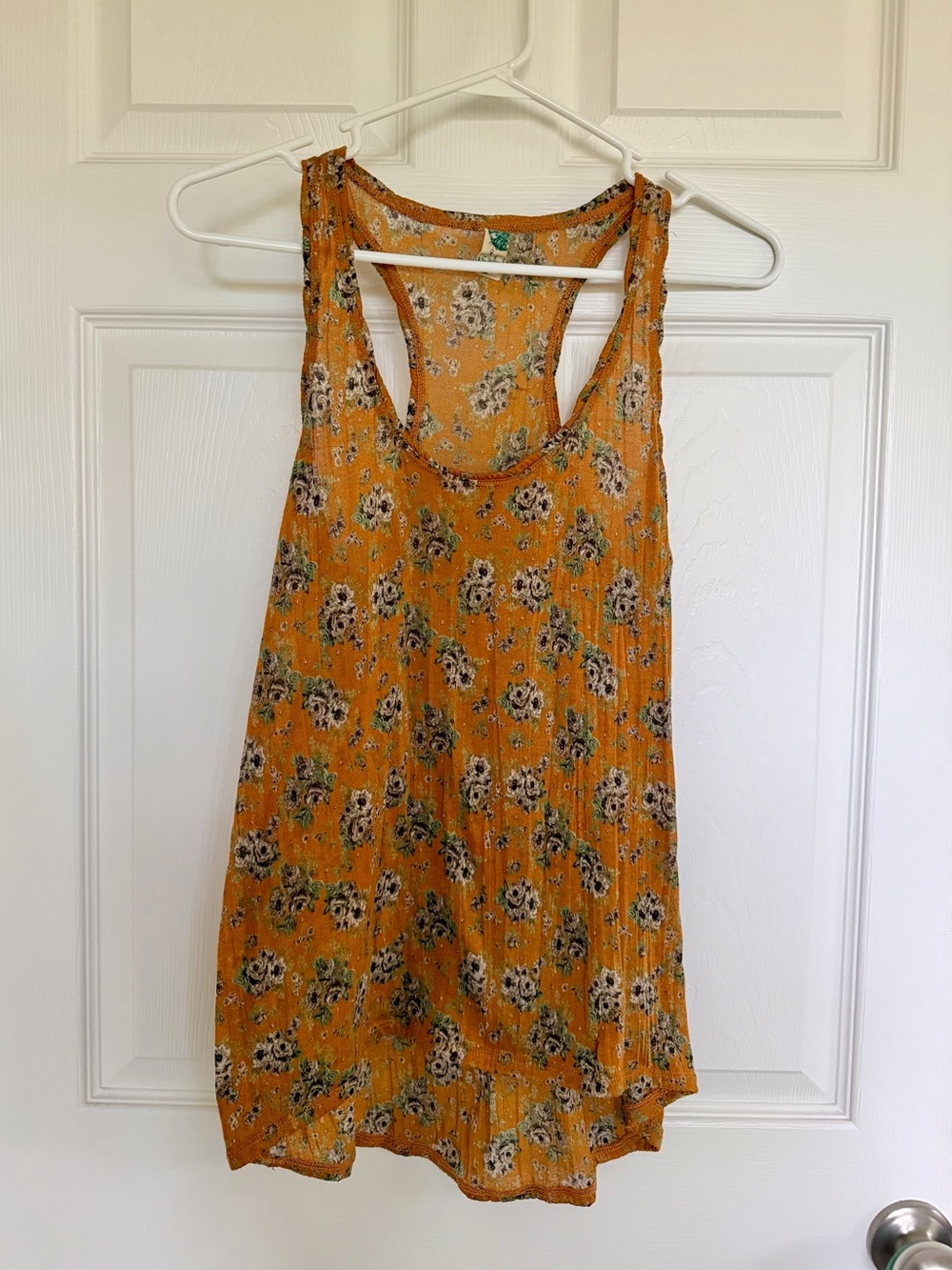 Free People Floral Racerback Tank